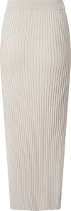 Calvin Klein ICONIC RIB MAXI SKIR Kadın Krem Etek