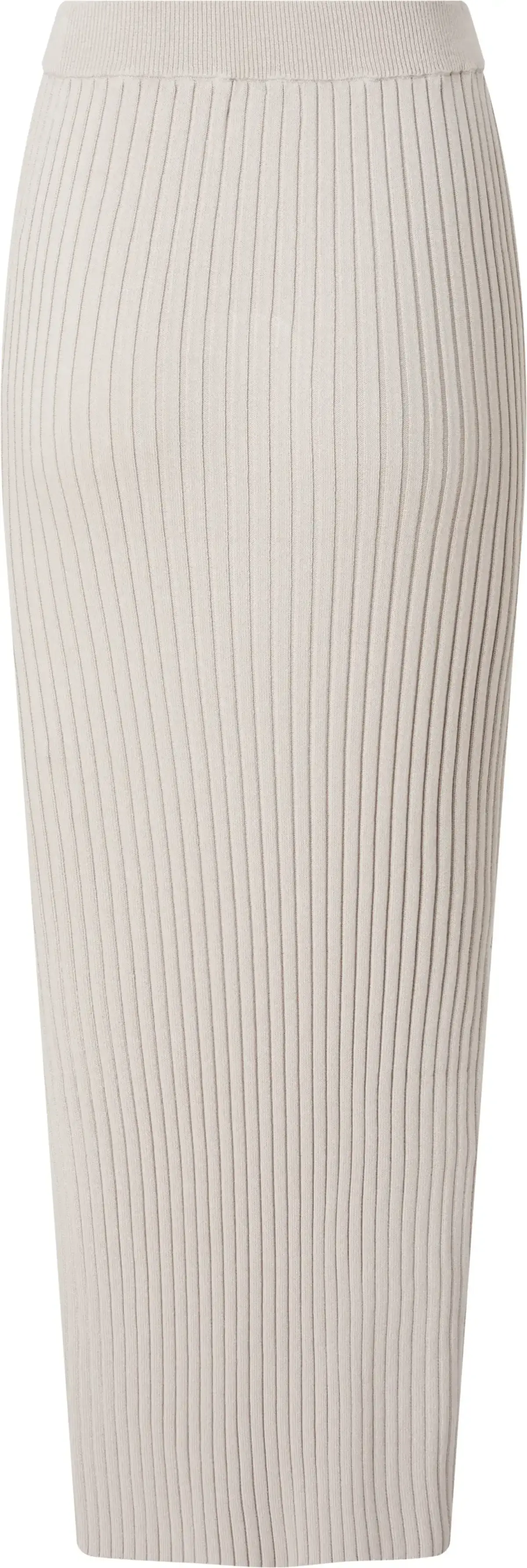 Calvin Klein ICONIC RIB MAXI SKIR Kadın Krem Etek