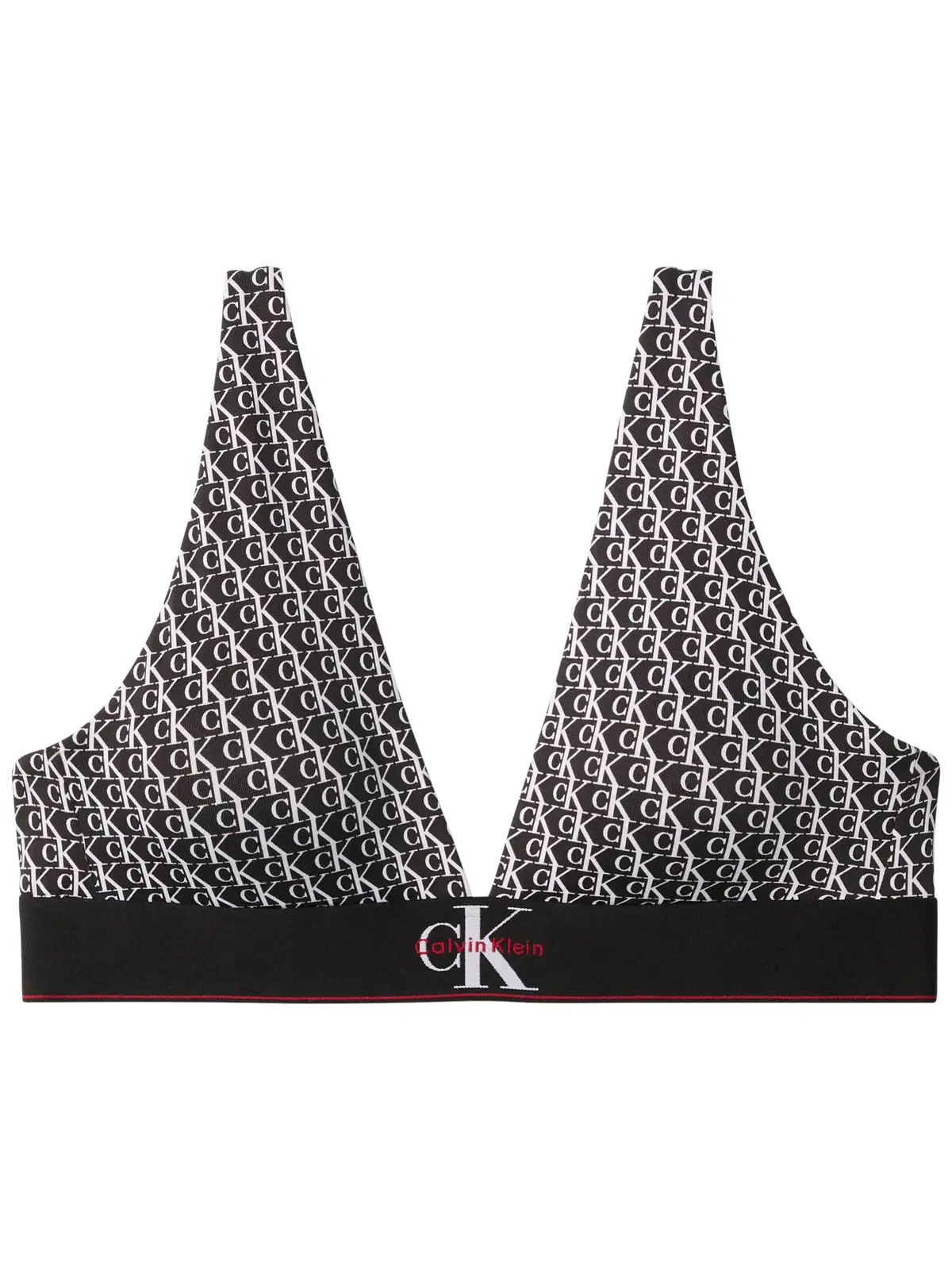Calvin Klein LIGHTLY LINED TRIANG Siyah Kadın CK Logolu Sütyen