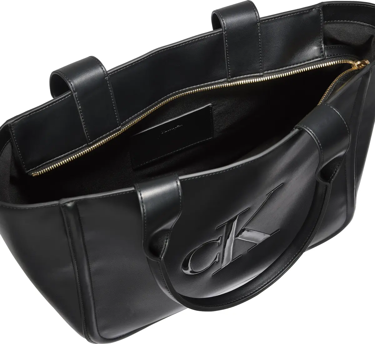 Calvin Klein BOLD CK MEDIUM TOTE Kadın Siyah El Çanta