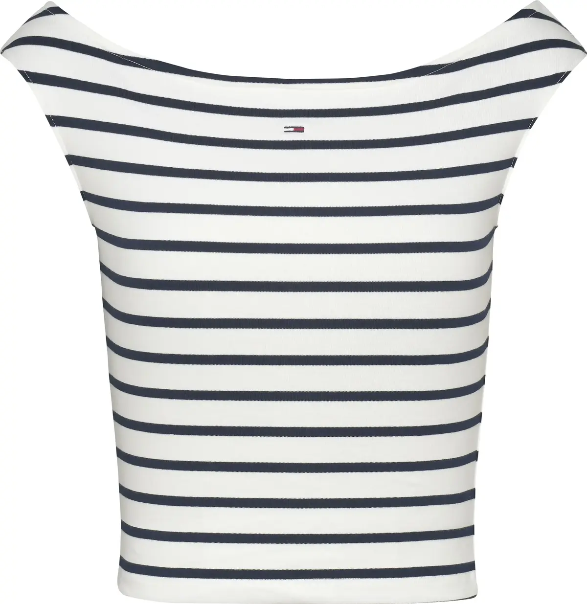 Tommy Hilfiger TJW BOAT NECK TOP SS, 0FC Beyaz Kadın T-Shirt & Polo