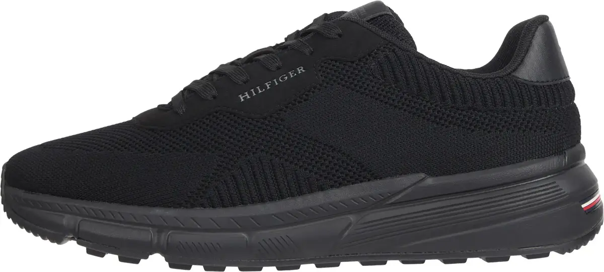 Tommy Hilfiger LIGHTWEIGHT RWB KNIT, BDS Siyah Erkek Spor Ayakkabı & Sneaker