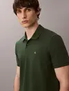 Calvin Klein SS MONOGRAM PIQUE PO, LLG Yeşil Erkek Polo T-Shirt