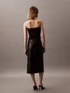 Calvin Klein WOVEN LABEL RIB SLEE Siyah Kadın Bluz