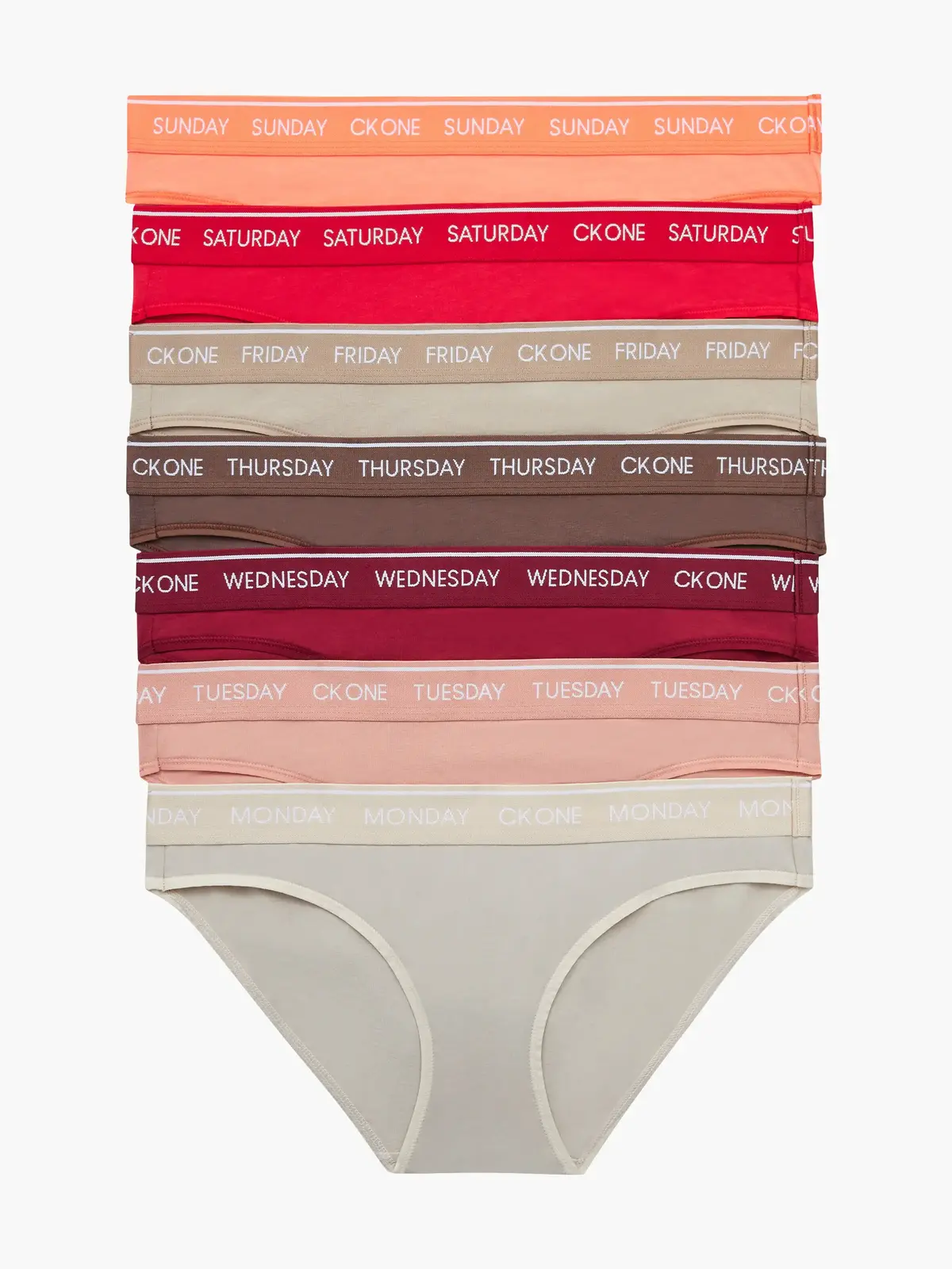 Calvin Klein BIKINI 7PK Kadın Renkli Bikini Külot Set