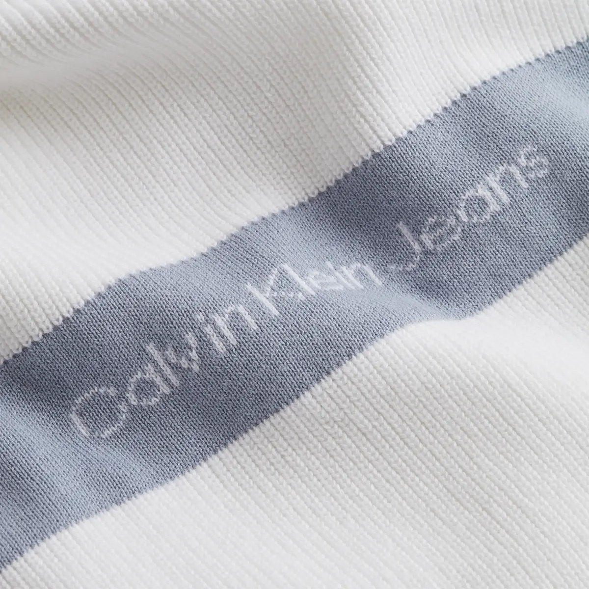 Calvin Klein CONTRAST LOGO LW SWE Erkek Beyaz Kazak