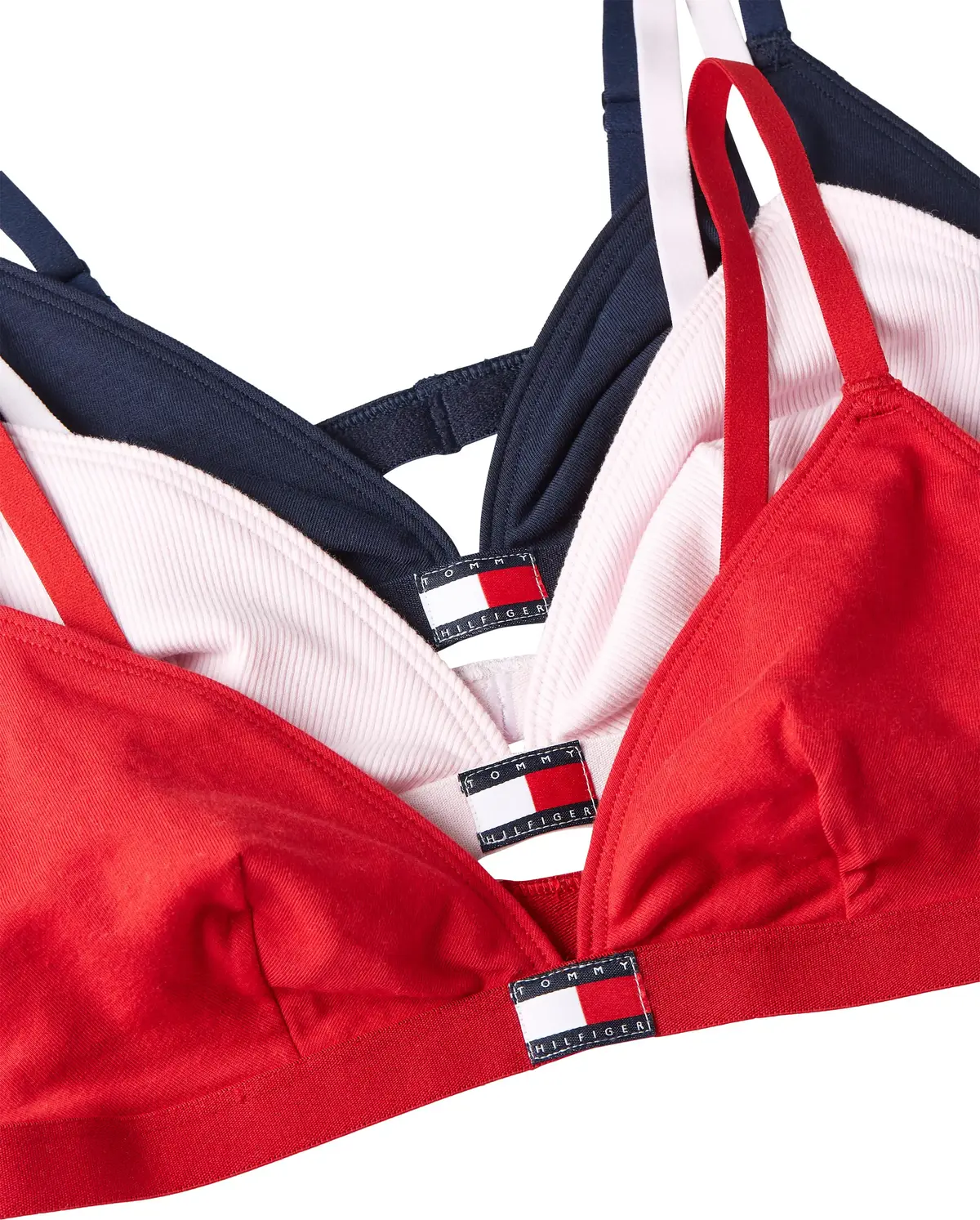 Tommy Hilfiger 3 PACK TRIANGLE, 0V5 Kırmızı Kadın Sütyen & Bralet