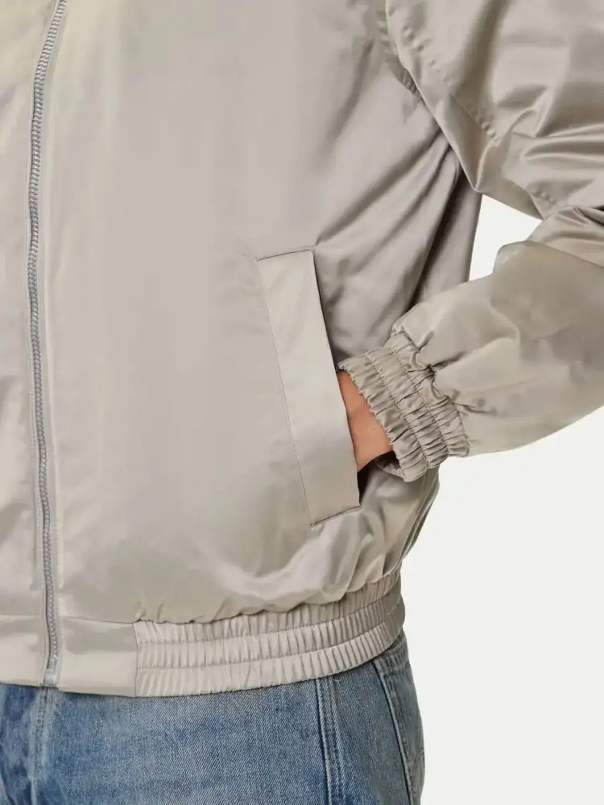 Calvin Klein LS PADDED HARRINGTON JACKET Bej Erkek Ceket
