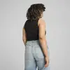 Puma WARDROBE ESS Ribbed Crop Top Siyah Kadın Crop