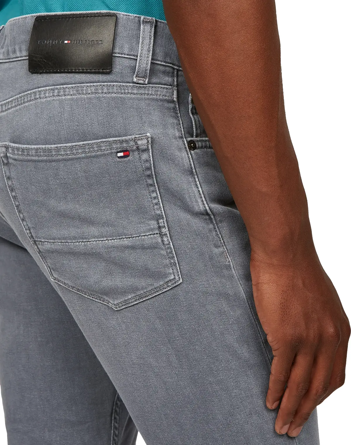 Tommy Hilfiger SLIM BLEECKER SSTR E, 1B1 Gri Erkek Jean Pantolon