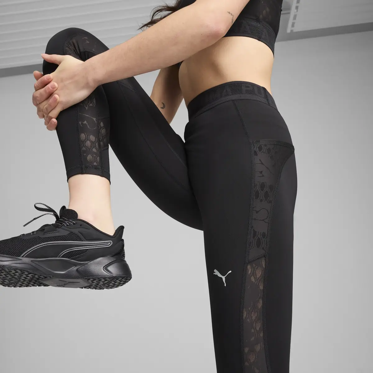 PUMA LACE HW 7/8 TIGHT Siyah Kadın Tayt