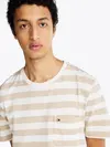 Tommy Hilfiger ESSENTIAL SOLID POCK, 0FA Krem Erkek T-Shirt & Polo