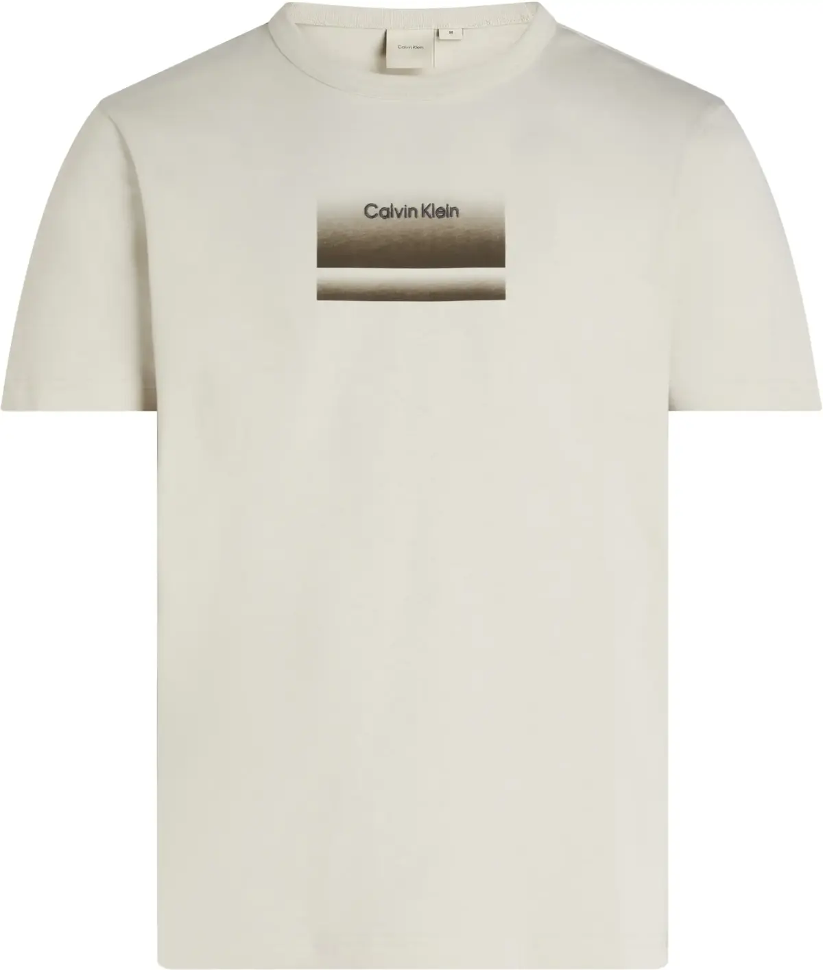 Calvin Klein GRADIENT LOGO T-SHIR, PEA Krem Erkek T-Shirt & Polo