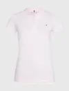 Tommy Hilfiger HERITAGE SHORT SLEEV Kadın Pembe Polo T-Shirt