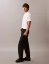 Calvin Klein PREMIUM TERRY MONOGRAM JOGGER Siyah Erkek Pantolon