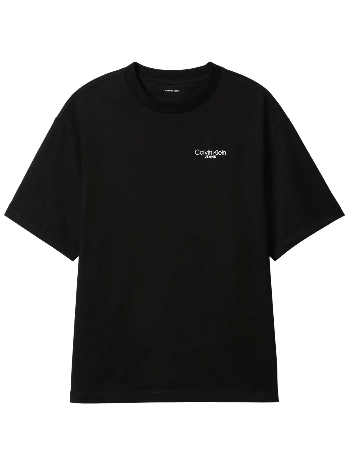 Calvin Klein LOGO BACK PRINT T-SH, UB1, S Siyah Erkek T-Shirt