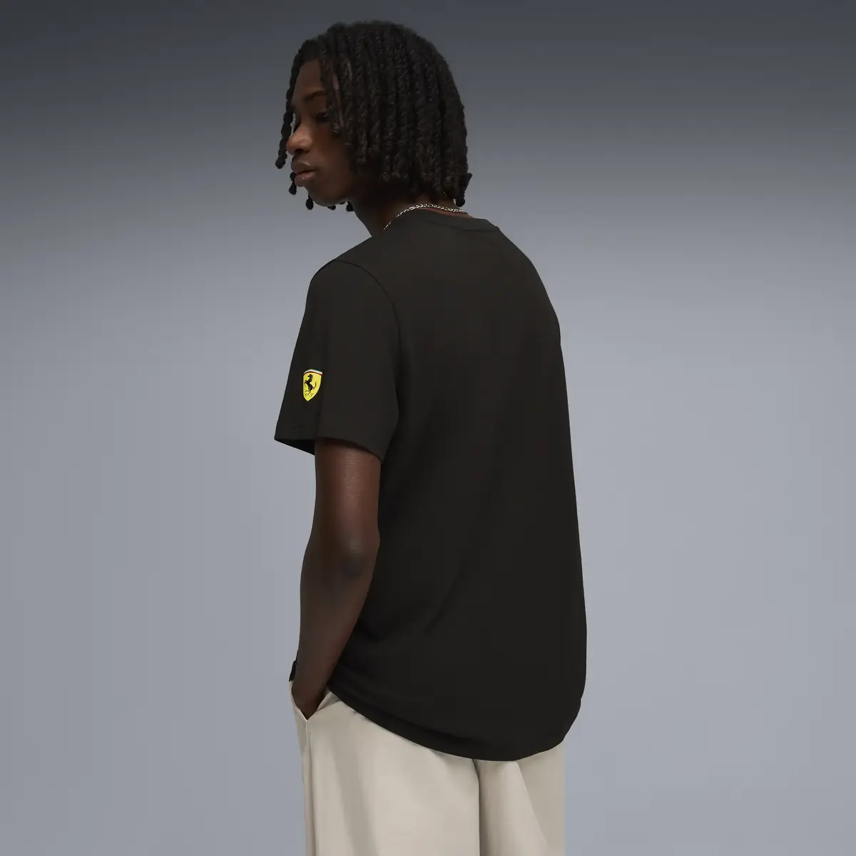 Puma Ferrari Tonal Shield Tee Siyah Erkek T-Shirt