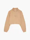 Calvin Klein CUT SEAMS STACK LOGO Kadın Kahverengi Sweatshirt