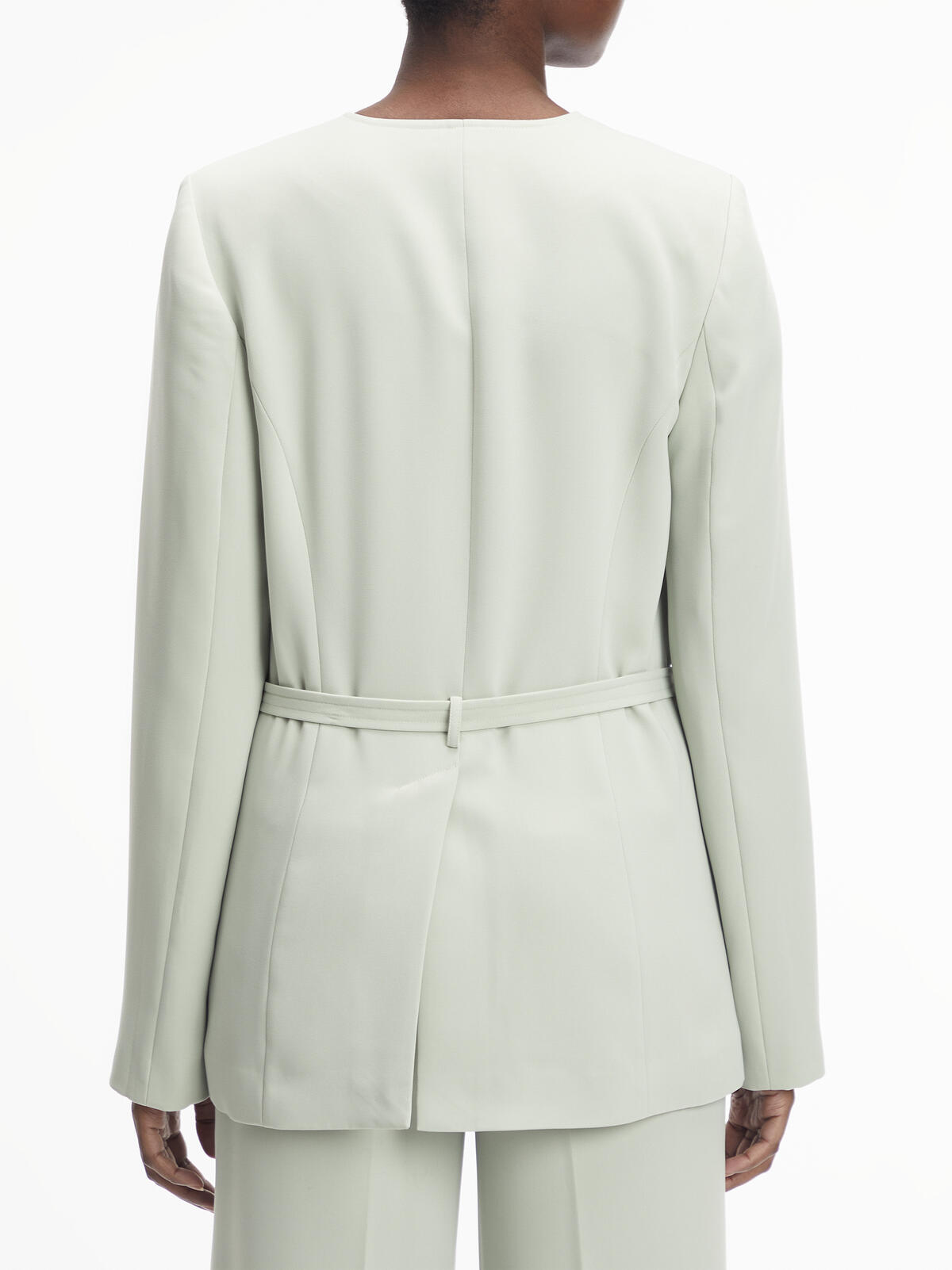 Calvin Klein STRUCTURE TWILL BLAZ Kadın Krem Blazer