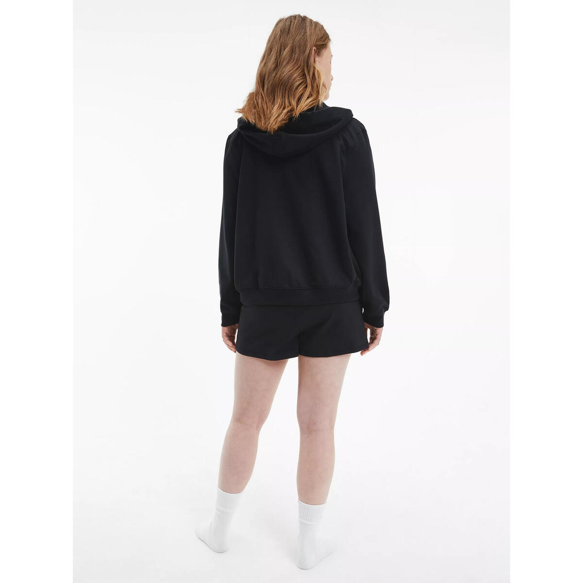 Calvin Klein L/S HOODIE Kadın Siyah Fermuarlı Ceket