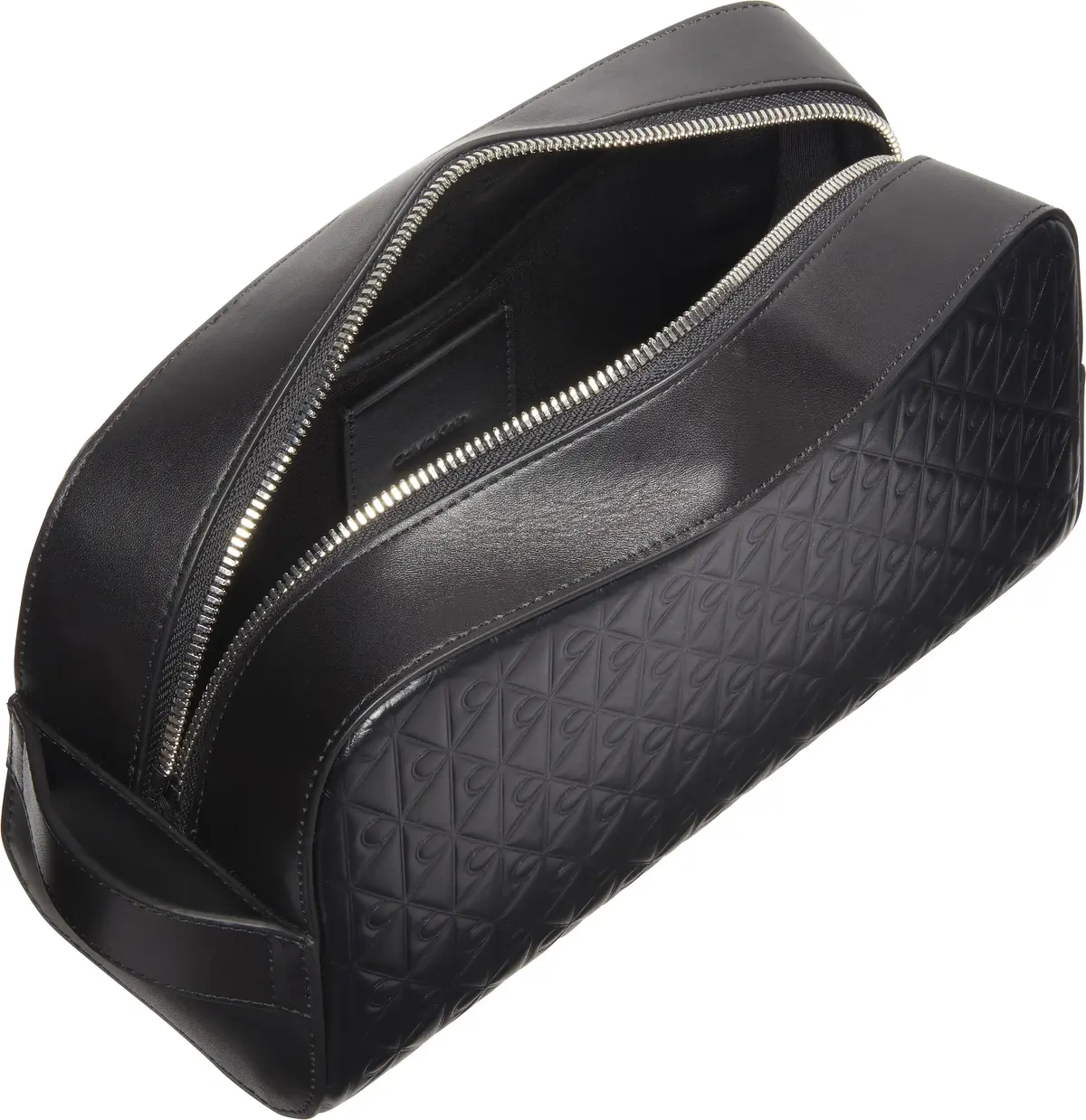 Calvin Klein EMBOSSED EMBLEM WASHBAG Erkek Siyah Cüzdan