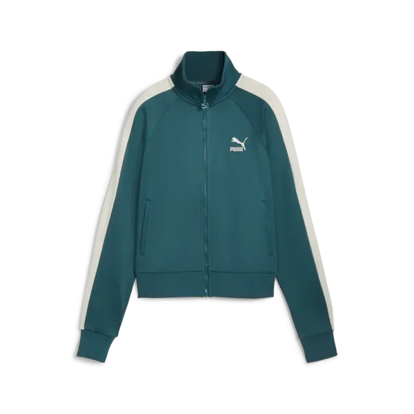 Puma ICONIC T7 Track Jacket Yeşil Kadın Sweatshirt