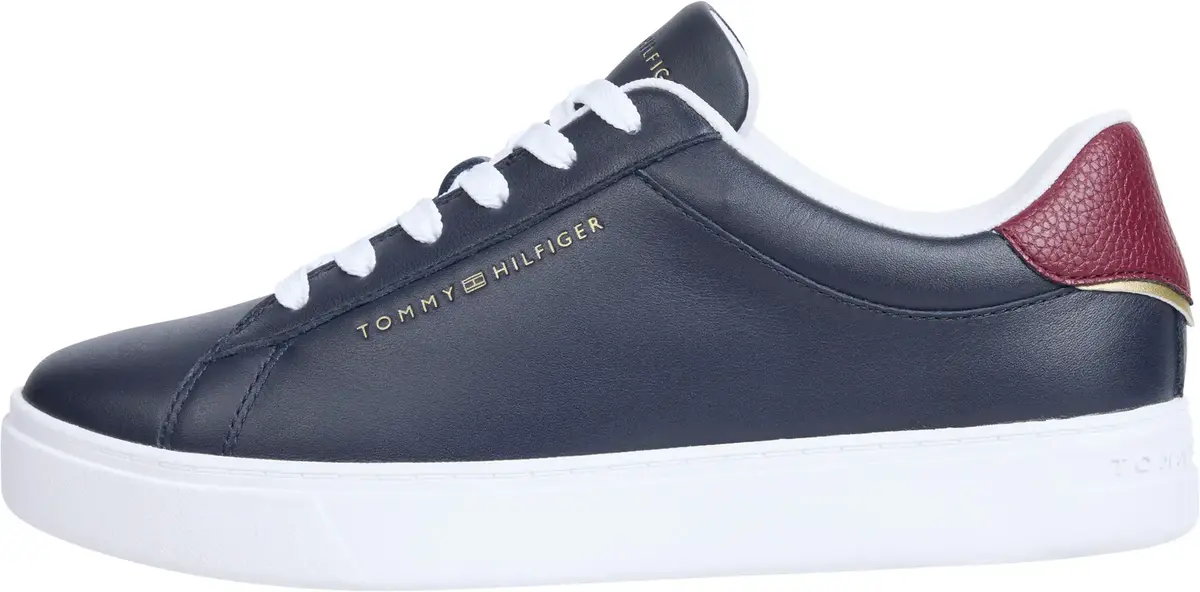 Tommy Hilfiger ESSENTIAL COURT SNEA, DW6 Siyah Kadın Spor Ayakkabı & Sneaker
