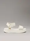 Calvin Klein SANDAL VELCRO WEBBIN, AEO Krem Kadın Terlik