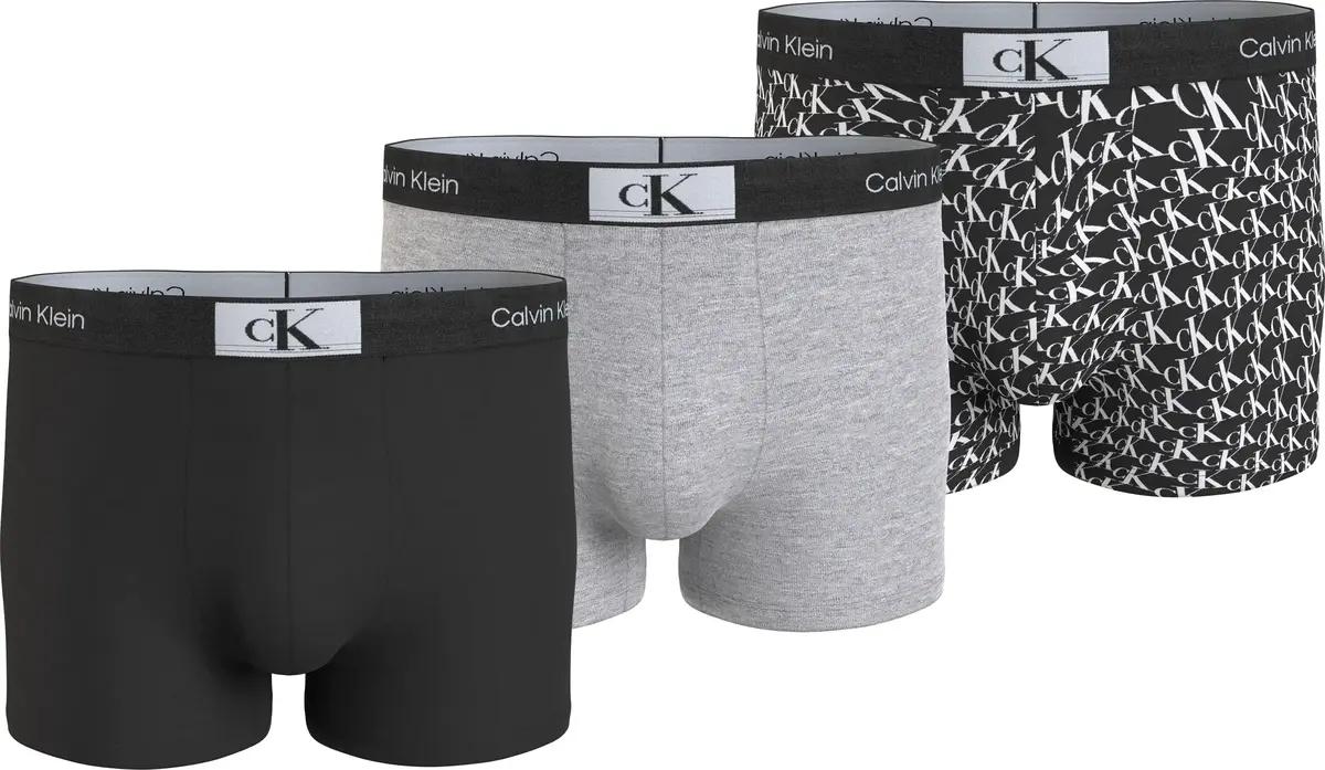 Calvin Klein TRUNK 3PK Erkek Siyah Boxer Set