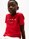 Tommy Hilfiger MULTI FLAG EMB REG T, XLG Kırmızı Erkek Çocuk T-Shirt & Polo