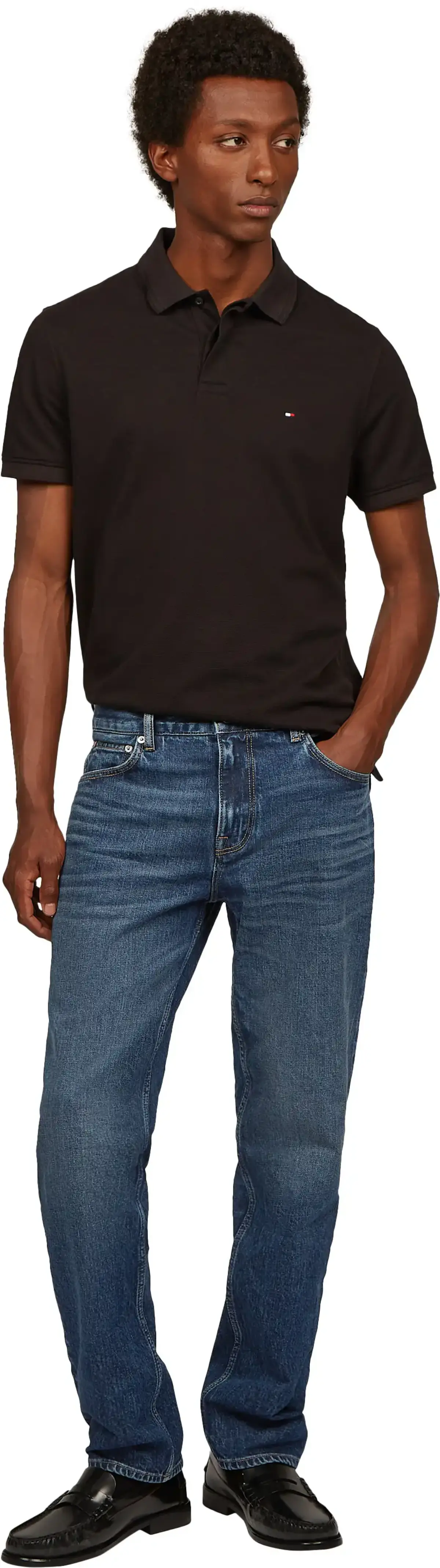 Tommy Hilfiger STRAIGHT DENTON STR, 1BD Mavi Erkek Jean Pantolon