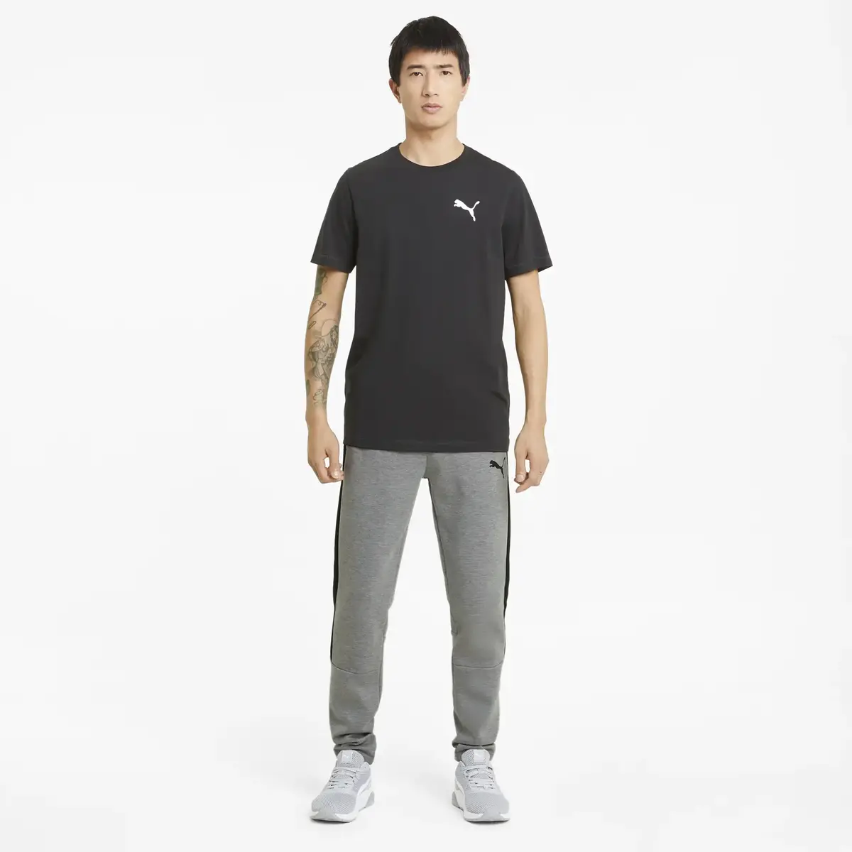 Puma EVOSTRIPE Core Pants Gri Erkek Eşofman Altı