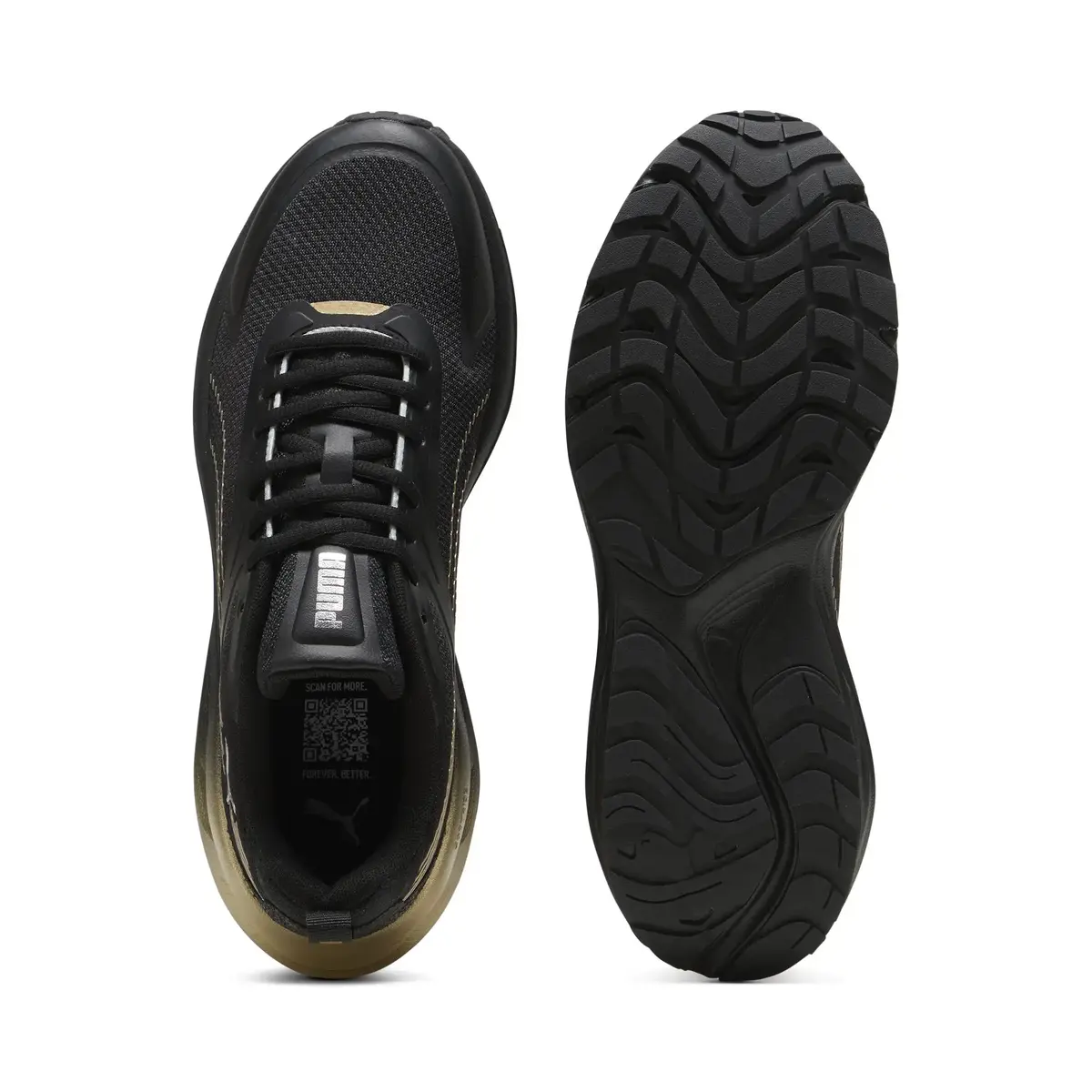 PUMA Hypnotic Metallic Shine Siyah Unisex Yürüyüş ve Koşu Ayakkabısı