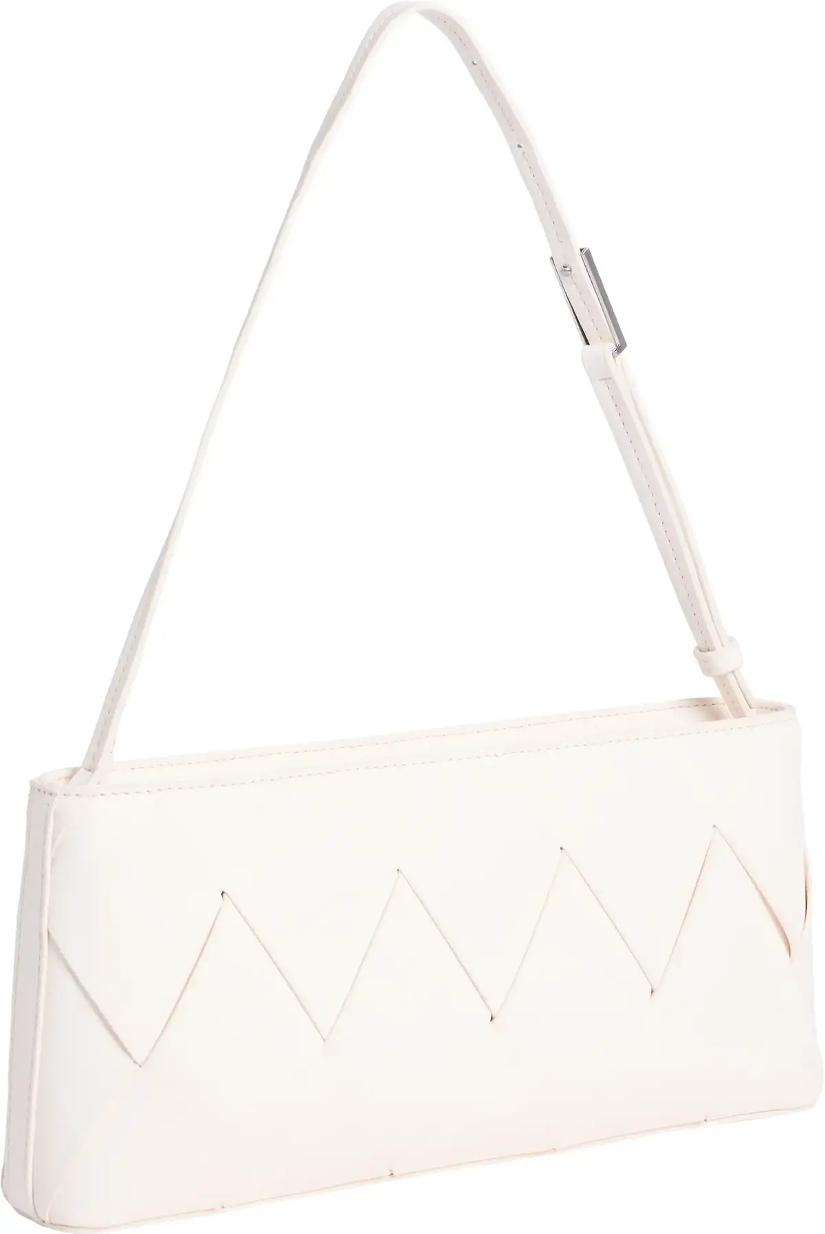 Calvin Klein CK WOVEN ELONGATED S, 67U Krem Kadın Çanta