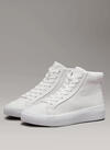 Calvin Klein VULC HIGH TOP LTH, 01T Beyaz Kadın Spor Ayakkabı