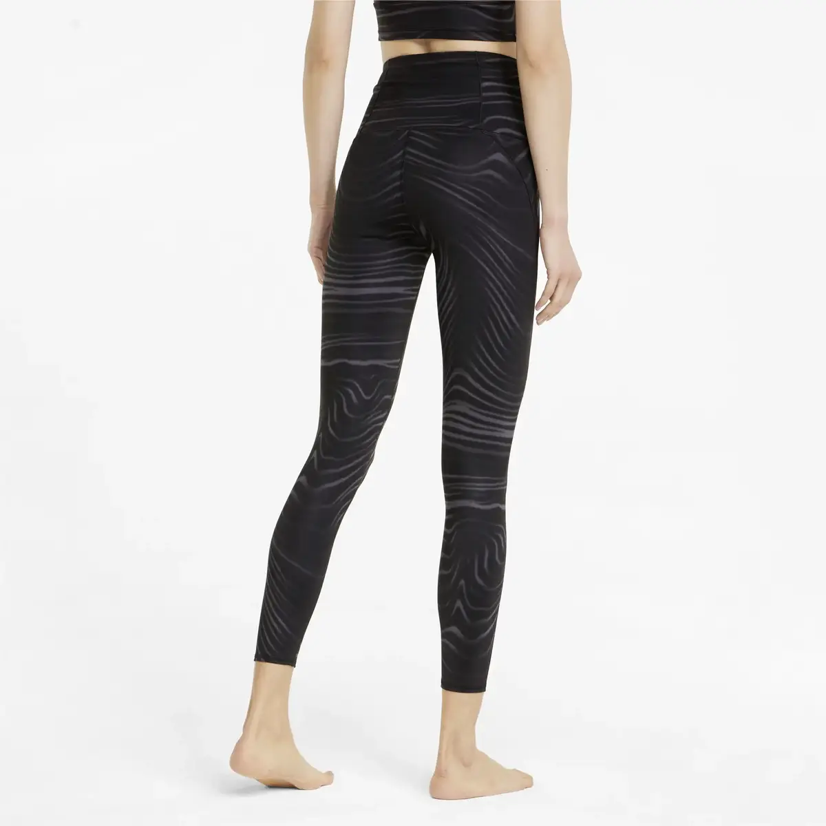 Puma STUDIO AOP HW TIGHT Siyah Kadın Tayt