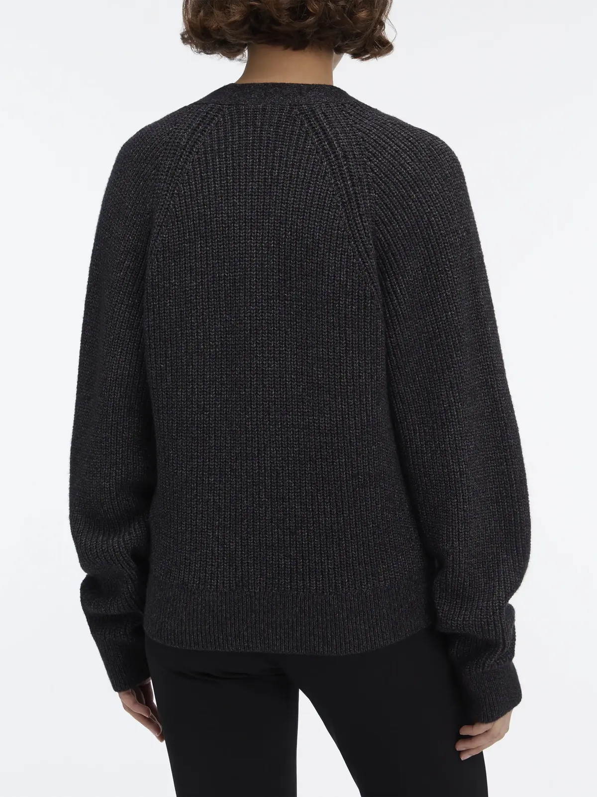 Calvin Klein MOULINE RIB RELAXED, 0GL Gri Kadın T-Shirt & Polo