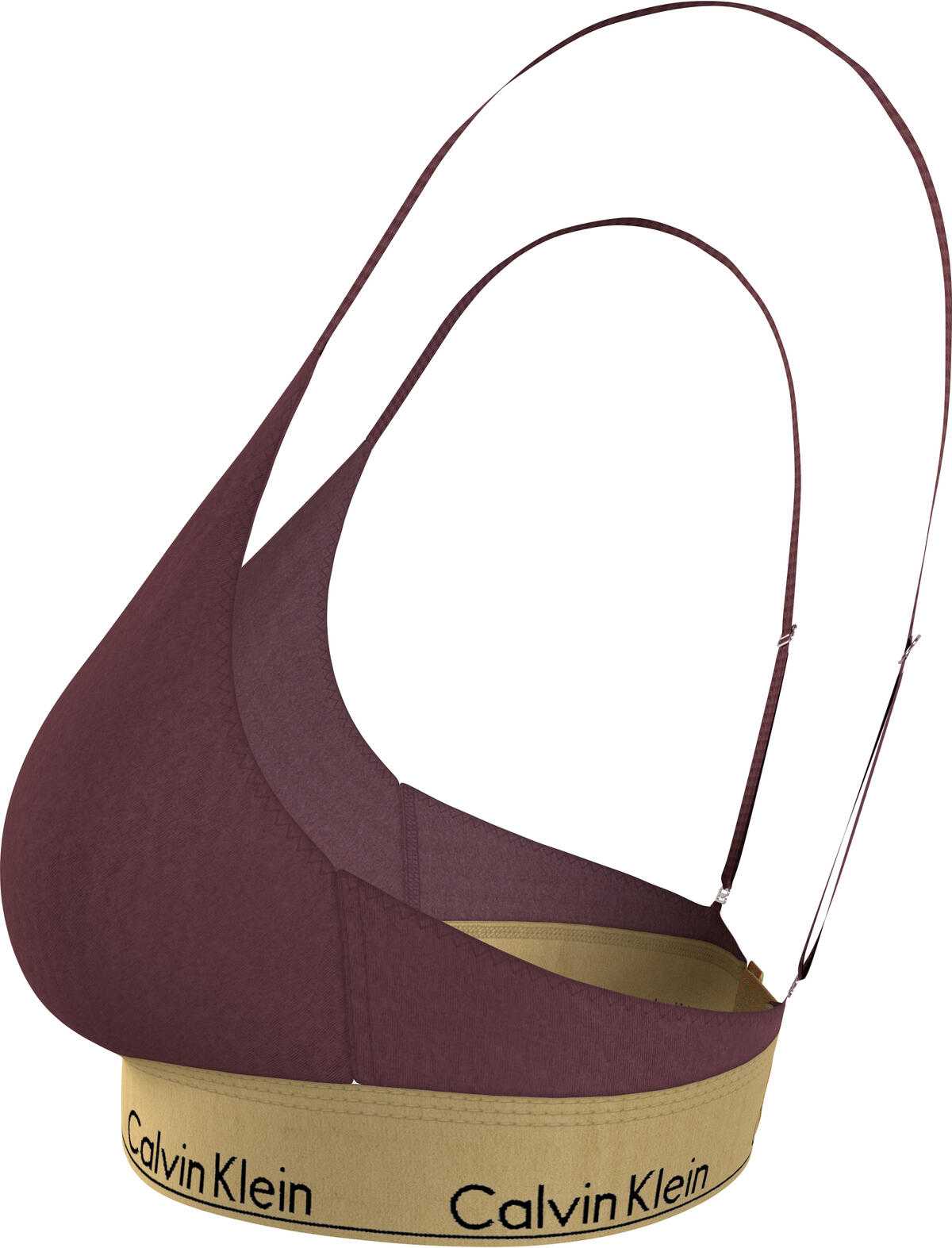 Calvin Klein UNLINED TRIANGLE Kadın Bordo Sütyen