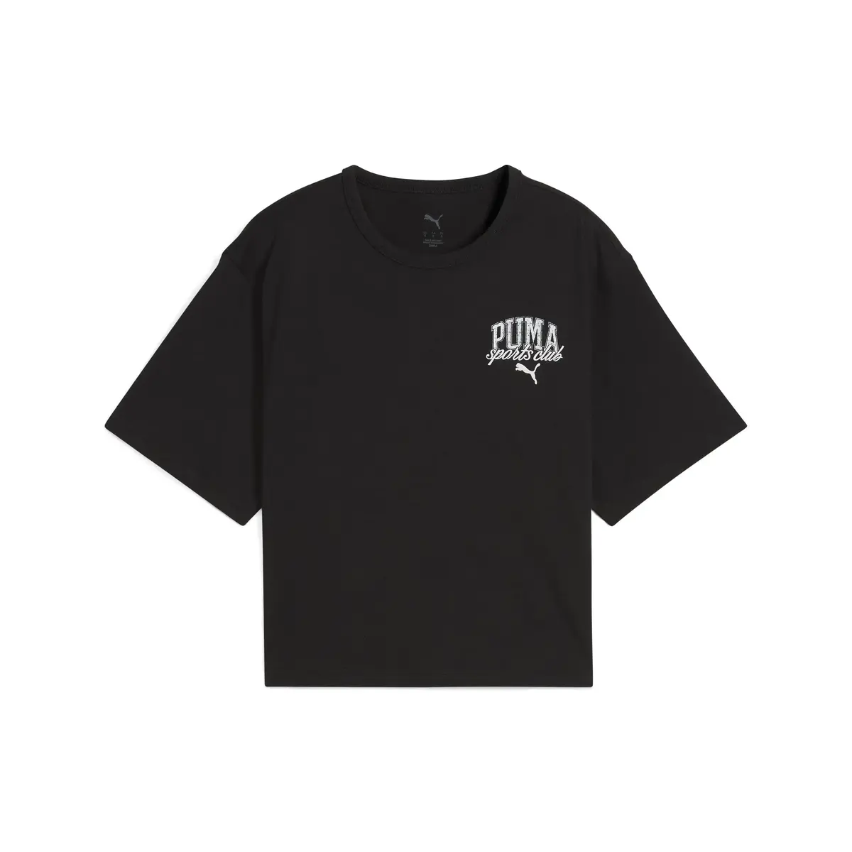 PUMA CLASS Relaxed Crop Tee Siyah Kadın Crop