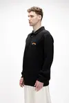 BAD BEAR DIEZ HALF ZIP Erkek Siyah Fermuarlı Sweatshirt