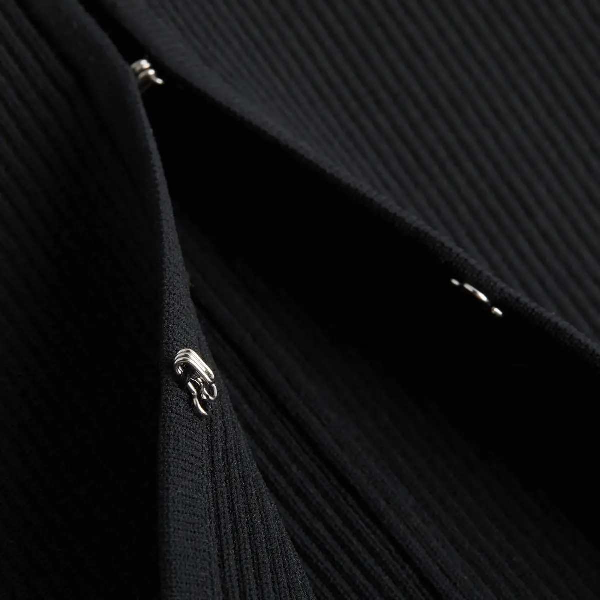 Calvin Klein HOOK & EYE KNITTED S Kadın Siyah Etek