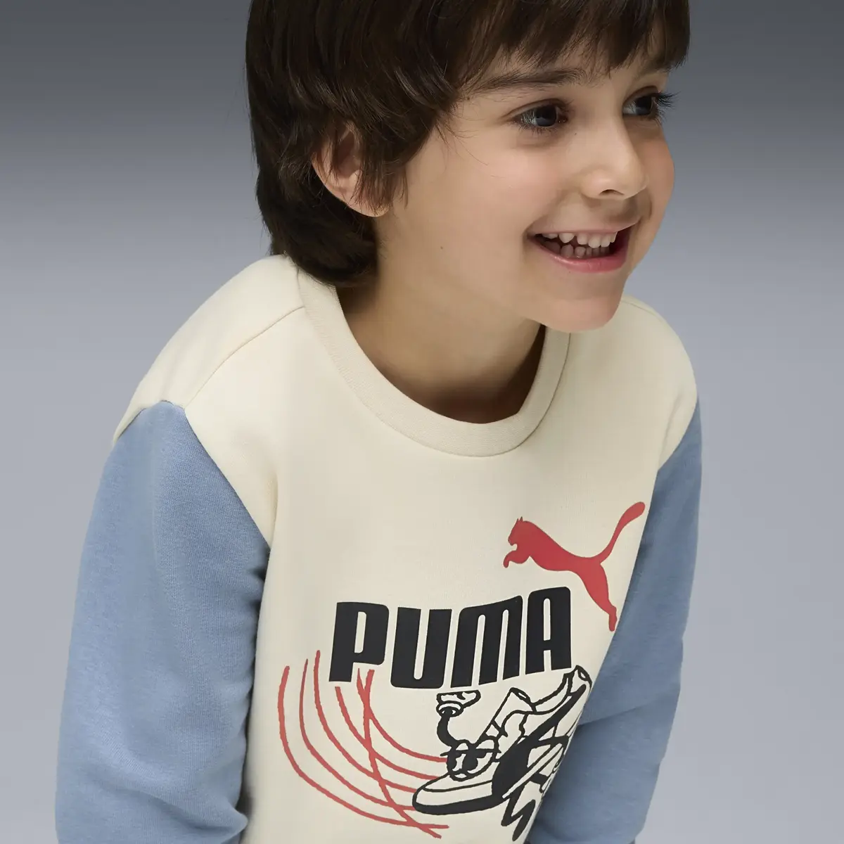 Puma LITTLE RUNNERS Crew Erkek Sweatshirt