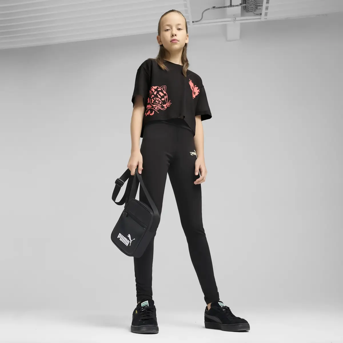Puma FLAMING LOVE Leggings Siyah Kadın Tayt