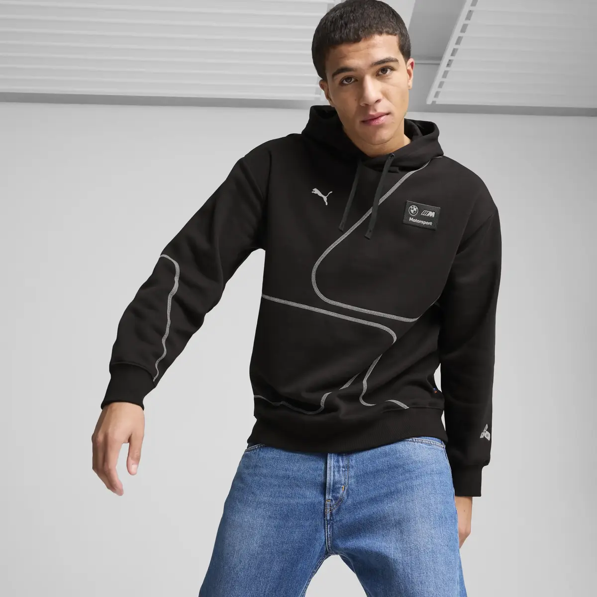 Puma BMW MMS STATEMENT HOODIE Siyah Erkek Sweatshirt
