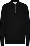 Calvin Klein SUPERIOR WOOL QUARTE Erkek Siyah Kazak