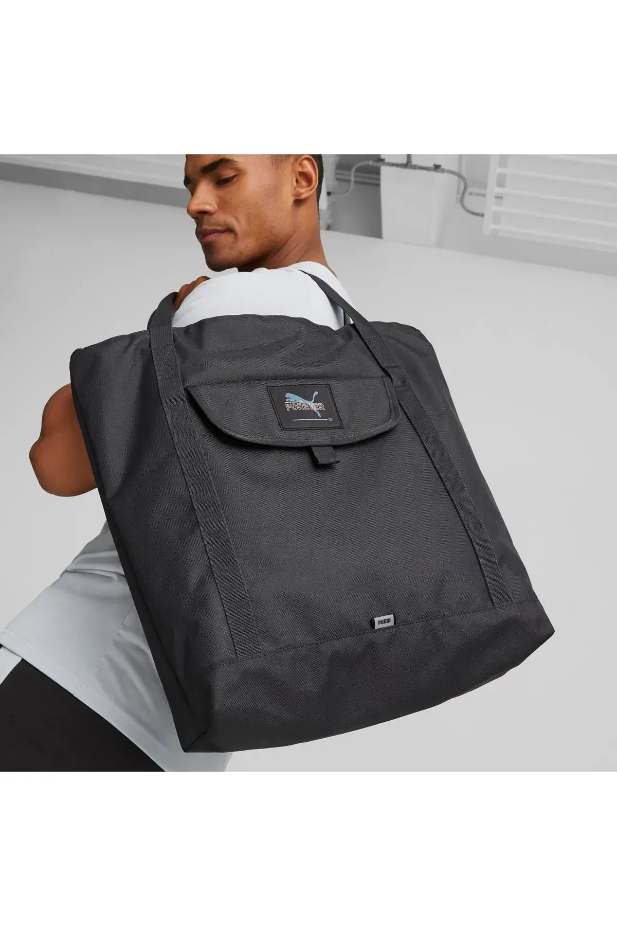 Puma Better Tote Bag Flat Dark Flat Dark Gray Erkek/Unisex Omuz Çantası