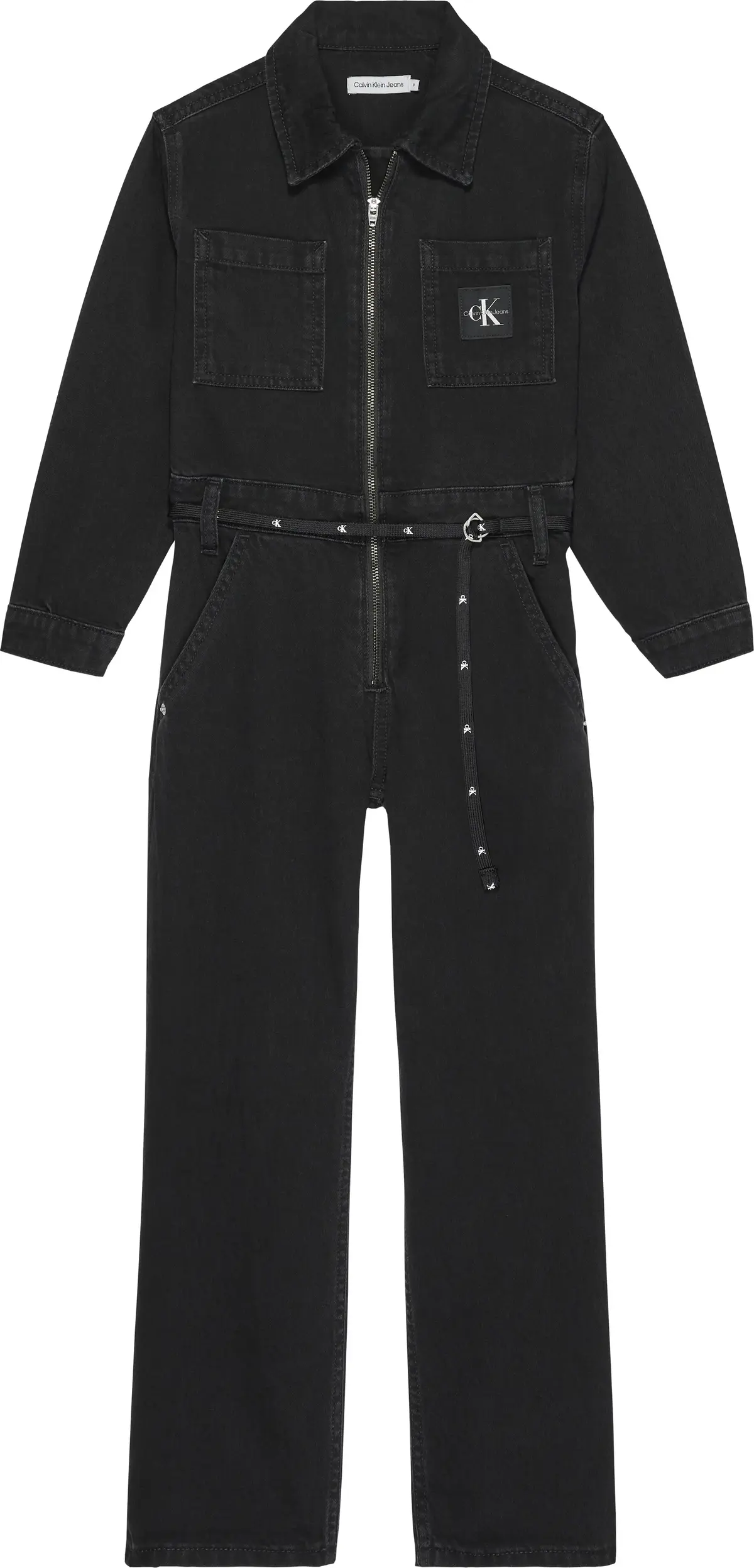 Calvin Klein DENIM LS JUMPSUIT SO Kadın Antrasit Tulum