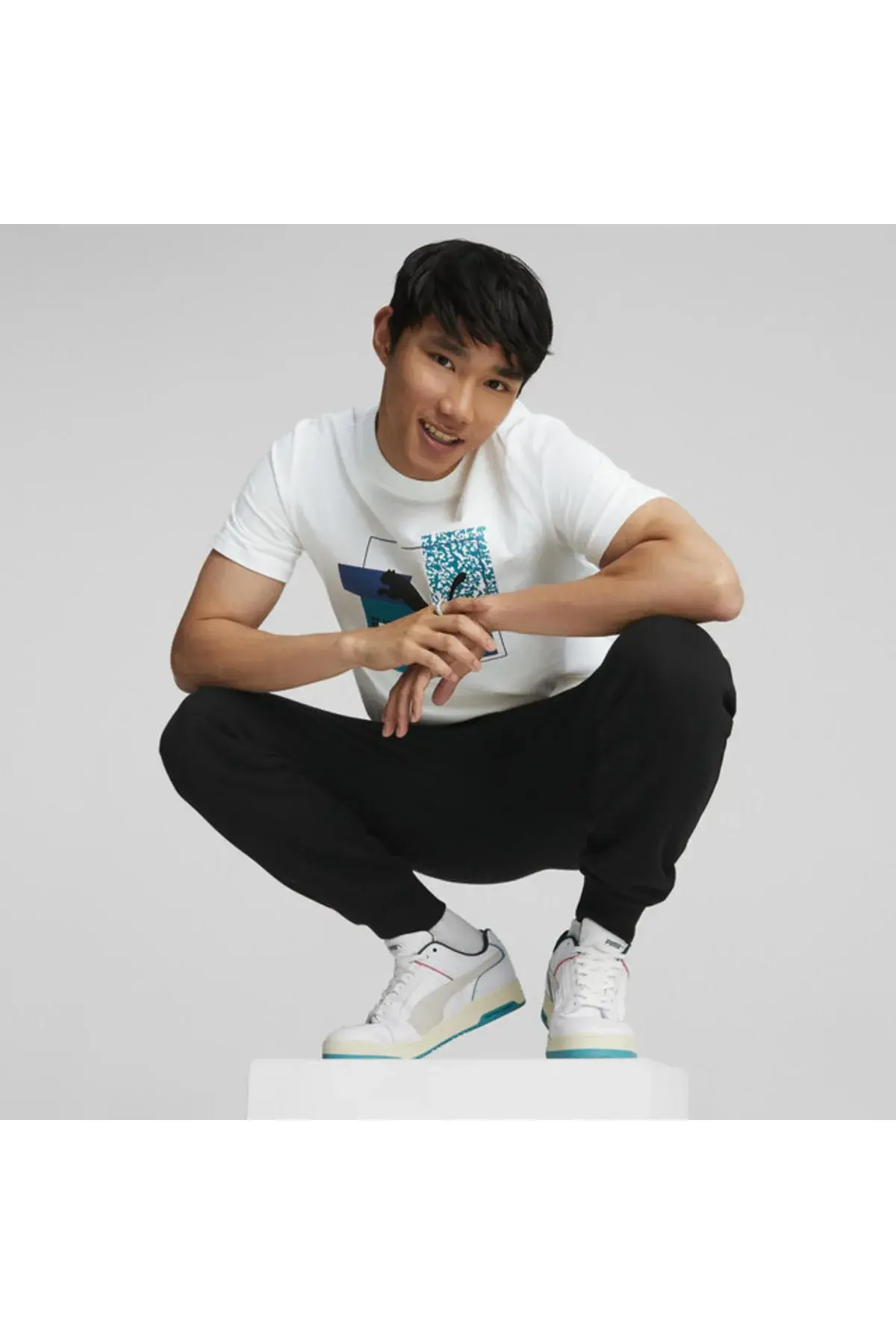 Puma Brand Love Tee Beyaz Erkek T-Shirt