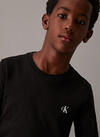 Calvin Klein CHEST MONO LS T-SHIR, 0K9 Beyaz Çocuk T-Shirt