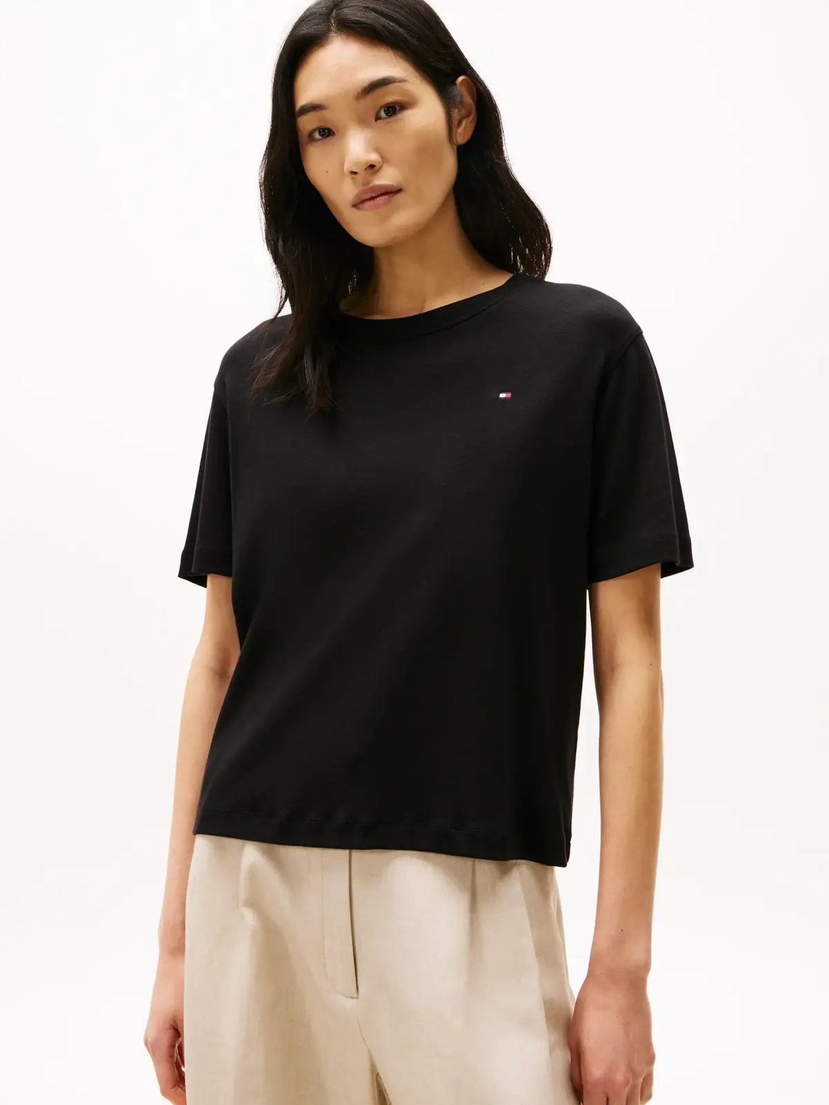 Tommy Hilfiger RLX MODERN CODY SS, BDS Siyah Kadın T-Shirt & Polo